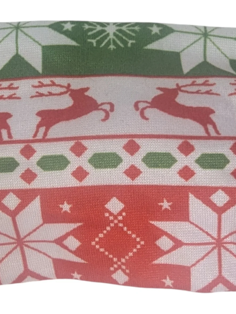 NEW Holiday Twist Headband One Size Red Green Reindeer Snowflakes